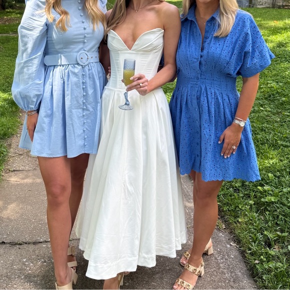 House of CB White Strapless Midi Dress - Picture 9 of 9